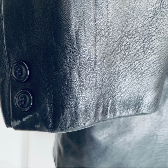 Rachelle the original leather store black leather coat/ jacket size 38 (M) - Picture 4 of 15